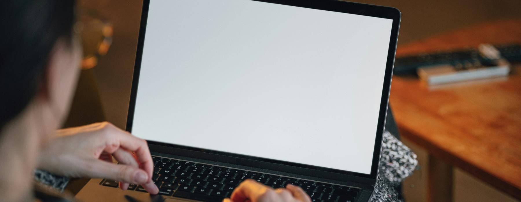 a person using a laptop