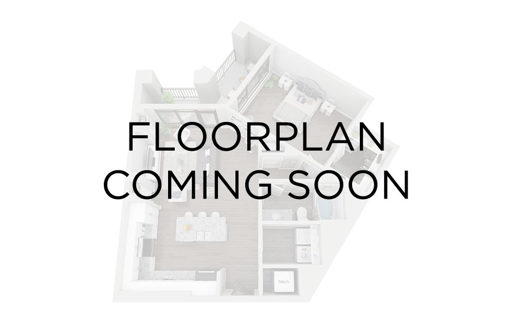 The Haskell - 1 bedroom floorplan layout with 1 bathroom and 791 square feet The Haskell - 1 bedroom floorplan layout with 1 bathroom and 791 square feet
